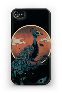 Peacock in darkness case IPhone 4/4s