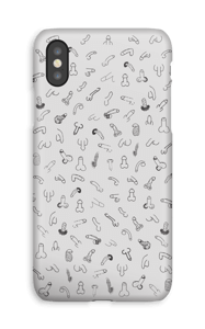 Penes Gris funda IPhone XS