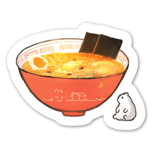 みそバターらーめんステッカー Stickerapp