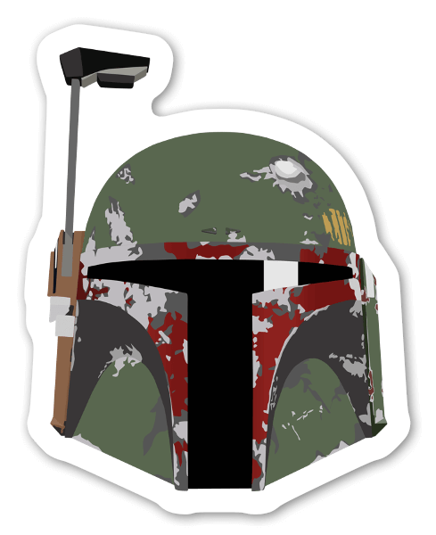 Boba Helmet 2 sticker