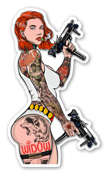 Black Widow sticker