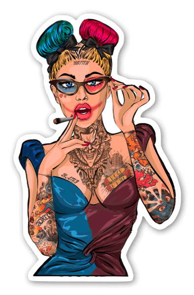 Harley PinUp sticker