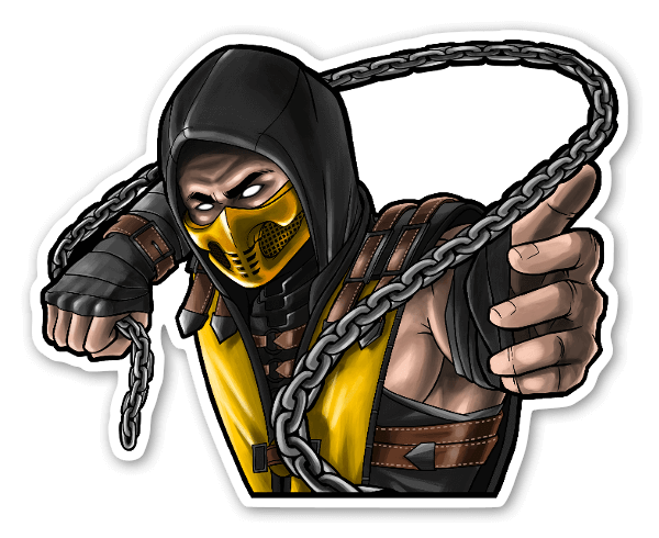 Scorpion X sticker