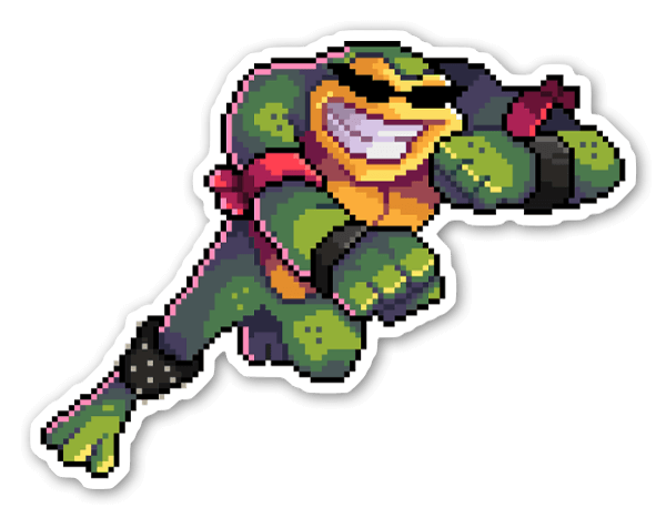 Pixel Rash sticker