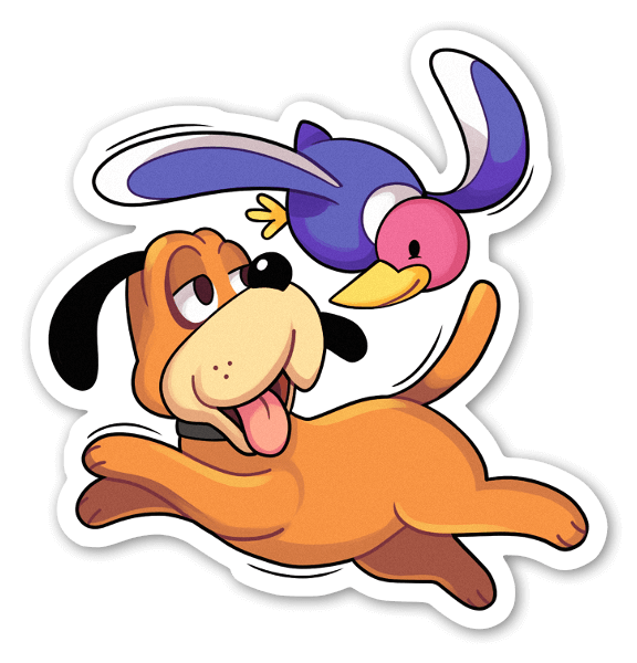Duck Hunt sticker