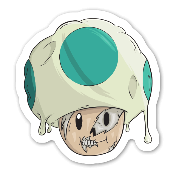 Horror Toad sticker