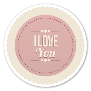 Huuraa Love & Peace Aufkleber 10 Cm - Dekorative Sticker Für Auto, Laptop, Kühlschrank